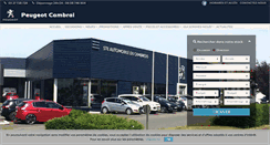 Desktop Screenshot of peugeot-cambrai.fr