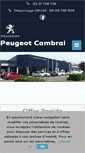 Mobile Screenshot of peugeot-cambrai.fr
